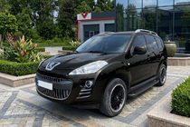 Peugeot 4007 2007–2013 Sānu pakāpieni Allmond Black (2 gab., alumīnijs) foto 1