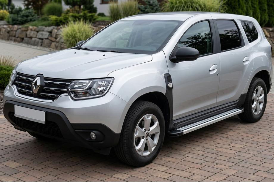 Renault Duster 2018–2024 Sānu sliekšņi Maya V4 (2 gab., alumīnijs) Image