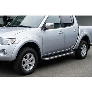 Sānu pakāpieni BlackLine (2 gab., alumīnijs) Mitsubishi L200 2015–2024 foto 1