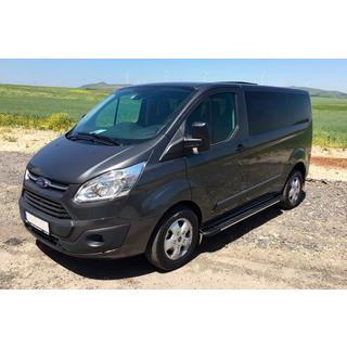 Sānu sliekšņi Bosphorus Grey (2 gab., alumīnijs) Ford Custom 2013–2022 foto 2