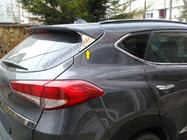 Hyundai Tucson TL 2016–2021 Trijstūra uzlika bagāžnieka vākam (nerūsējošais tērauds) foto 2