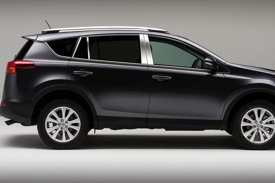 Toyota Rav 4 2013–2018 Durvju statņu moldingi (8 gab., nerūsējošais tērauds) Image