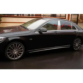 Carmos statņu uzlikas (nerūsējošais tērauds) Mercedes S-class W222 2013–2022 foto 1