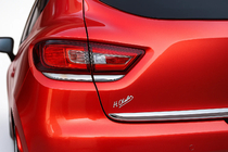 Renault Clio IV 2012–2019 Aizmugurējo lukturu uzlikas (2 gab., melns hroms) foto 3
