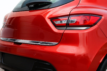 Renault Clio IV 2012–2019 Aizmugurējo lukturu uzlikas (2 gab., melns hroms) foto 4