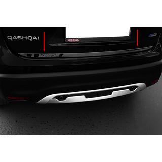 Bagāžnieka malas uzlika Melnais hroms (nerūsējošais tērauds) Nissan Qashqai 2014–2021 foto 1