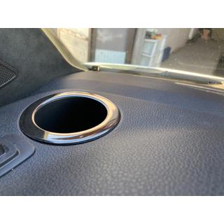 Glāžu turētāja apdare (2 gab., melns hroms) Volkswagen T6 2015–2024 foto 1