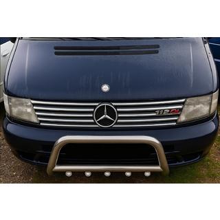 Radiatora restes uzlikas (V-class, nerūsējošais tērauds) Mercedes Vito W638 1996–2003 foto 3
