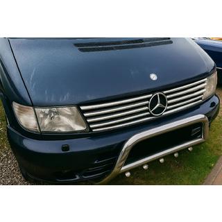 Radiatora restes uzlikas (V-class, nerūsējošais tērauds) Mercedes Vito W638 1996–2003 foto 1