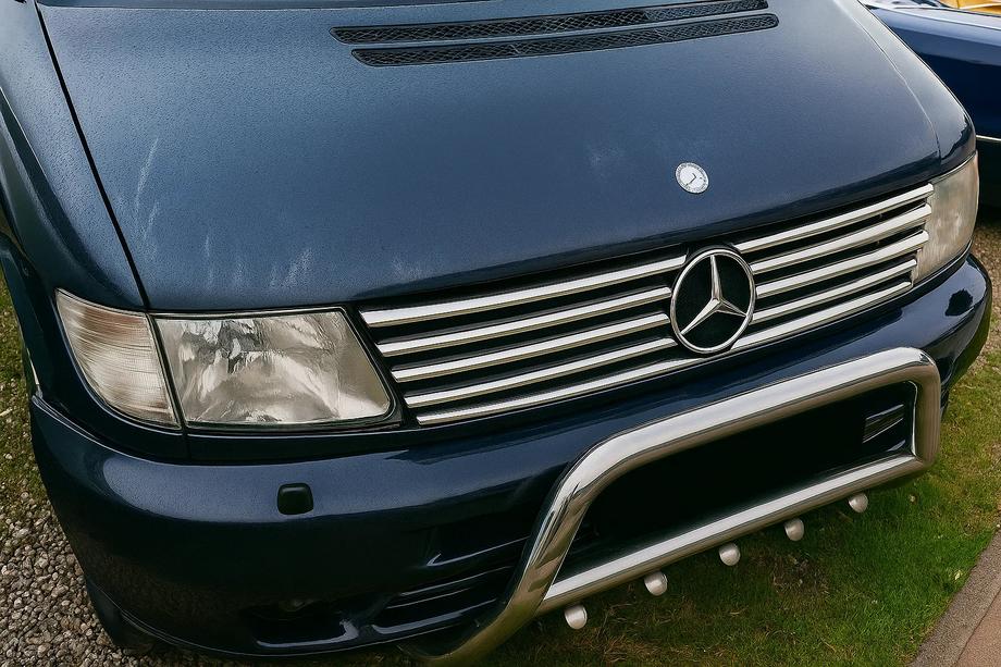Mercedes Vito W638 1996–2003 Radiatora restes uzlikas (V-class, nerūsējošais tērauds) Image