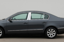 Volkswagen Passat B6 2006–2012 Durvju statņu moldingi (SD, nerūsējošais tērauds) foto 1