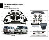 Mercedes G сlass W463 1990–2018 Virsbūves bodykit komplekts (pēc pasūtījuma no kataloga) foto 4
