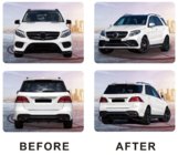 Mercedes GLE/ML class W166 2011–2018 GLE63 AMG virsbūves bodykit komplekts (ar aizmugures difuzoru) foto 2