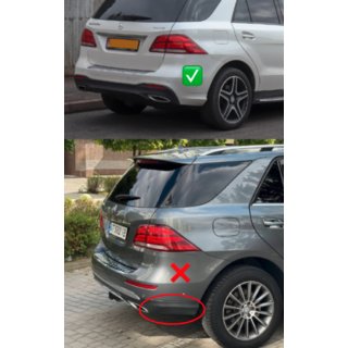 GLE63 AMG virsbūves bodykit komplekts (ar aizmugures difuzoru) Mercedes GLE/ML сlass W166 2011–2018 foto 4