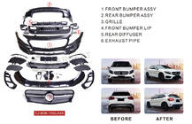 Mercedes GLA X156 2014–2019 AMG virsbūves apdares komplekts foto 3