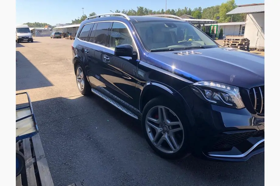 Mercedes GL/GLS klase X166 2012–2019 AMG V1 virsbūves bodykit komplekts ar pilnu buferi (GLS63) Foto 3