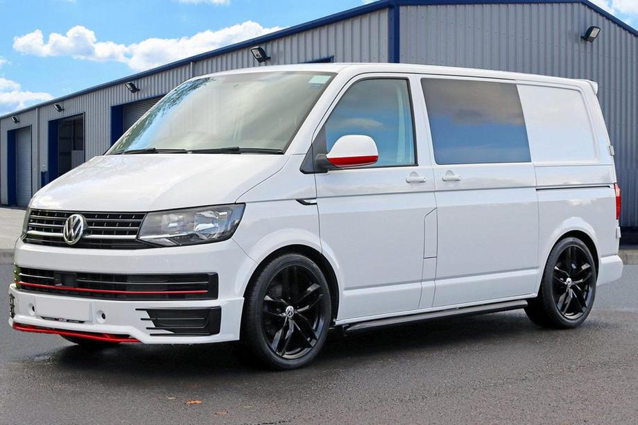 Volkswagen T6 2015–2024 Priekšējā bampera lūpas spoileris Sportline 2015-2018 (krāsošanai) Image