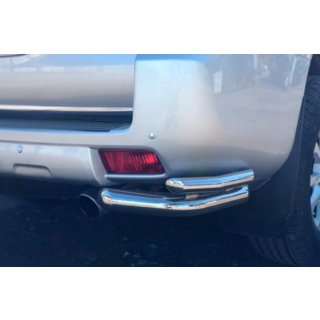 Aizmugurējie stūra aizsargi AK003-Подвійний (nerūsējošais tērauds) Toyota Land Cruiser Prado 150 2009–2023 foto 2