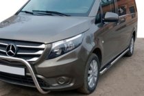 Mercedes Vito/V klase W447 2014– Sānu aizsargcaurules, 2 gab., nerūsējošais tērauds d60, garā riteņu bāze (L3) foto 1