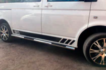 Volkswagen T6 2015–2024 Sānu aizsargcaurules (2 gab., nerūsējošais tērauds) foto 3