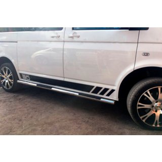 Sānu aizsargcaurules (2 gab., nerūsējošais tērauds) Volkswagen T6 2015–2024 foto 3