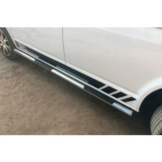 Sānu aizsargcaurules (2 gab., nerūsējošais tērauds) Volkswagen T6 2015–2024 foto 4