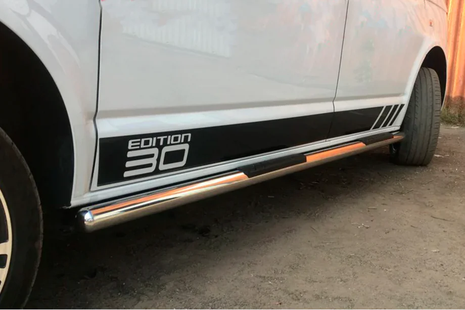 Volkswagen T6 2015–2024 Sānu aizsargcaurules (2 gab., nerūsējošais tērauds) Image