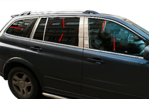 SsangYong Kyron 2005–2014 Pilns logu rāmju apdares komplekts (nerūsējošais tērauds) foto 1