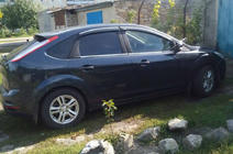 Ford Focus II 2005–2008 Logu vēja deflektori ar hroma līsti SD/HB (4 gab., Niken) foto 2