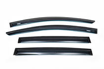 Chevrolet Aveo T300 2011–2020 Logu vēja deflektori (4 gab., Niken) Hečbeks foto 2