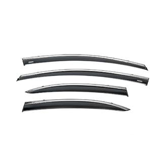 Logu vēja deflektori ar hromētu līsti (4 gab., Niken) Honda Civic Sedan VIII 2006–2011 foto 2