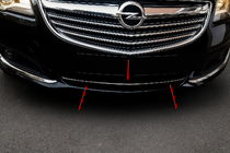 Opel Insignia 2008–2017 Bampera restes uzlikas (nerūsējošais tērauds) foto 1