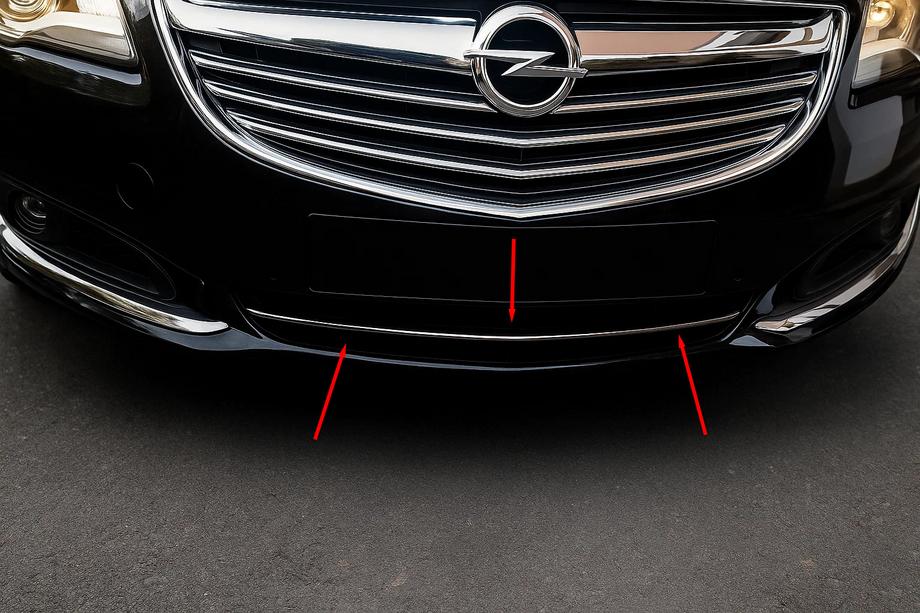 Opel Insignia 2008–2017 Bampera restes uzlikas (nerūsējošais tērauds) Image