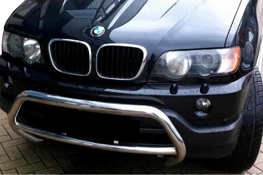 BMW X5 E53 1999–2006 Bullbar WT015 (nerūsējošais tērauds) Image