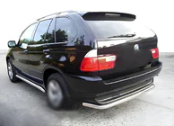 BMW X5 E53 1999–2006 Aizmugurējais aizsargstienis Special (nerūsējošais tērauds) foto 1