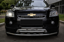 Chevrolet Captiva 2006–2019 Priekšējais trīskāršais aizsargstienis (nerūsējošais tērauds) foto 1