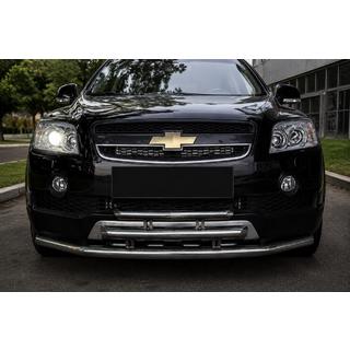 Priekšējais trīskāršais aizsargstienis (nerūsējošais tērauds) Chevrolet Captiva 2006–2019