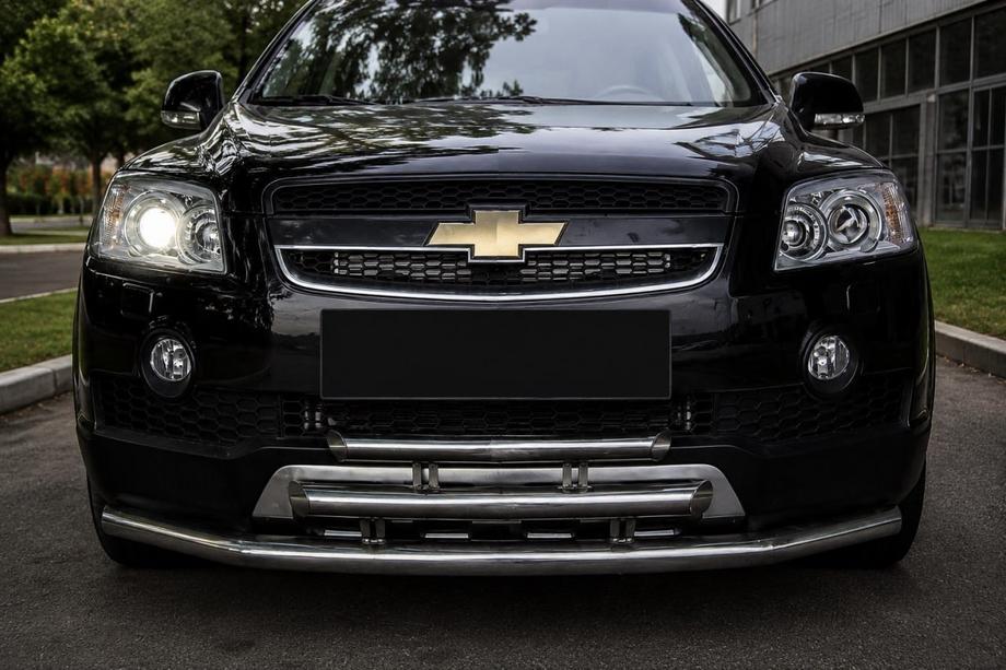 Chevrolet Captiva 2006–2019 Priekšējais trīskāršais aizsargstienis (nerūsējošais tērauds) Image