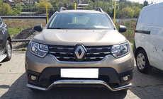 Renault Duster 2008–2017 Priekšējais aizsargstienis ST012 (nerūsējošais tērauds) foto 1
