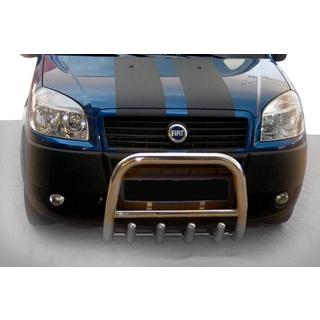 Priekšējais aizsargstienis QT006 (nerūsējošais tērauds) Fiat Doblo I 2005–2010