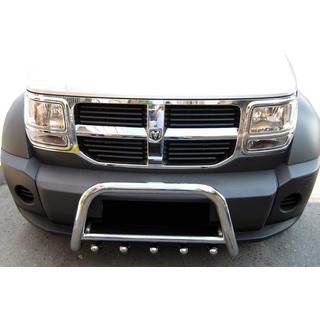 Priekšējais aizsargstienis QT006 (nerūsējošais tērauds) Dodge Nitro 2006–2011