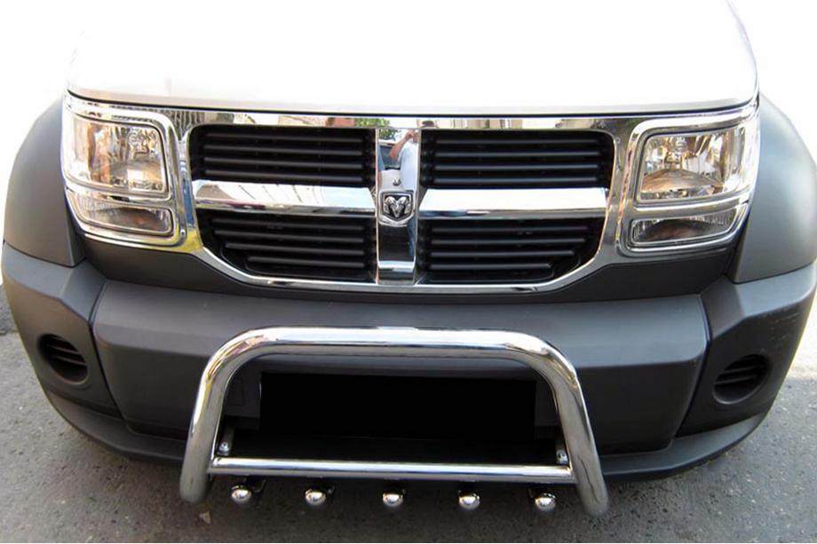Dodge Nitro 2006–2011 Priekšējais aizsargstienis QT006 (nerūsējošais tērauds) Image