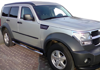 Dodge Nitro 2006–2011 Sānu aizsargcaurules (2 gab., nerūsējošais tērauds) foto 1