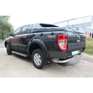 Aizmugurējais aizsargstienis AK005 (2011-2018, nerūsējošais tērauds) Ford Ranger 2011–2022 foto 2