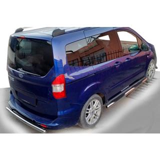 Sānu aizsargcaurules (2 gab., nerūsējošais tērauds) Ford Courier 2014–2023