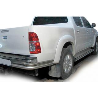 Aizmugurējie stūra elementi AK003-Подвійний (nerūsējošais tērauds) Toyota Hilux 2006–2015 foto 1