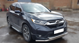 Honda CRV 2017–2022 Priekšējais aizsargstienis ST014 (2016-2019, nerūsējošais tērauds) foto 2