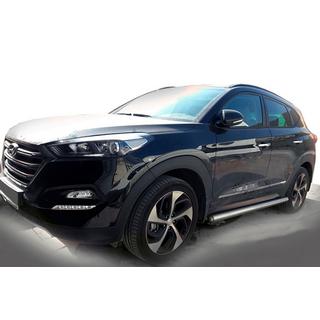 Sānu aizsargcaurules (2 gab., nerūsējošais tērauds) Hyundai Tucson TL 2016–2021