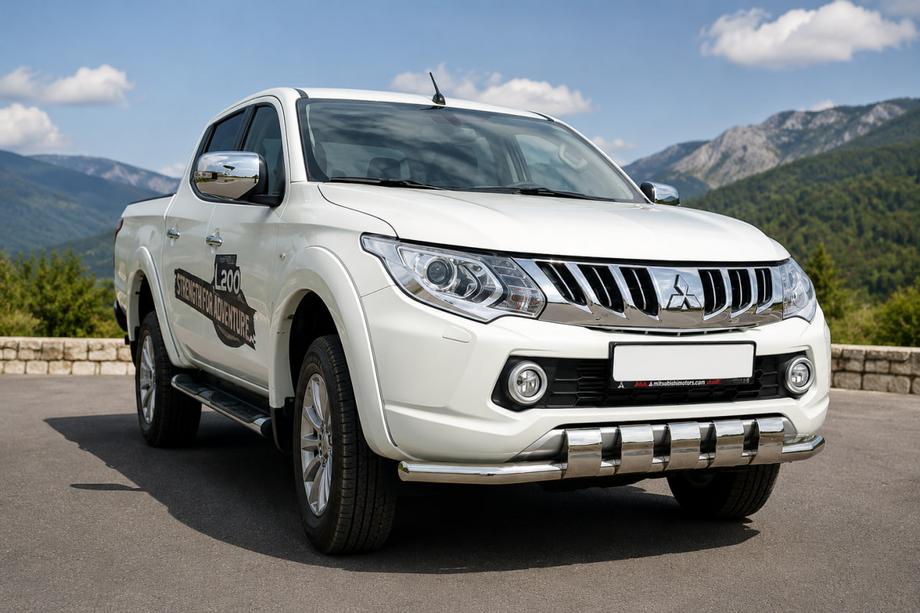 Mitsubishi L200 2015–2024 Priekšējais aizsargstienis ST015 (nerūsējošais tērauds) Image
