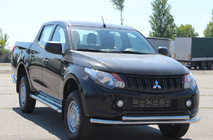 Mitsubishi L200 2015–2024 Priekšējais aizsargstienis ST014 (nerūsējošais tērauds) foto 3